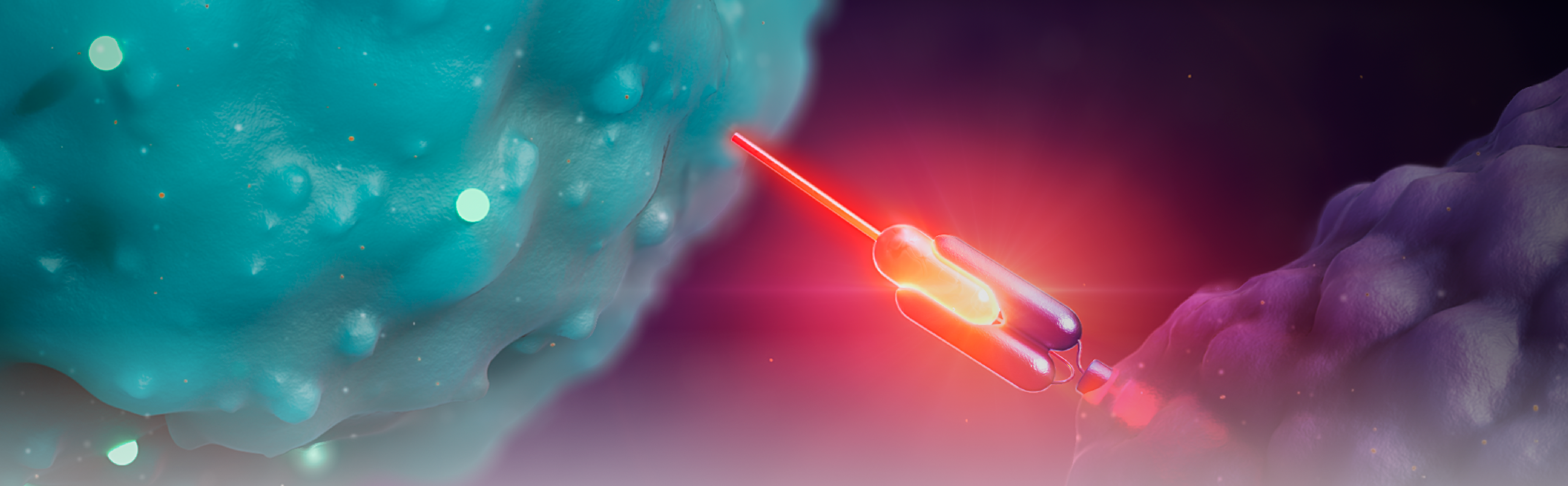 Dispatch Bio Flare™ platform — a tumor-specific virus firing between cancer cells in the tumor microenvironment